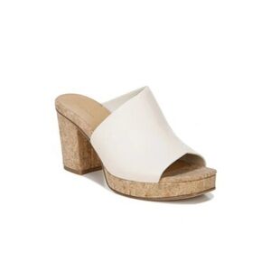 Vince Wyatt Chunky Leather Cork Platform Resortwear Luxury Boho Coastal Heels 10